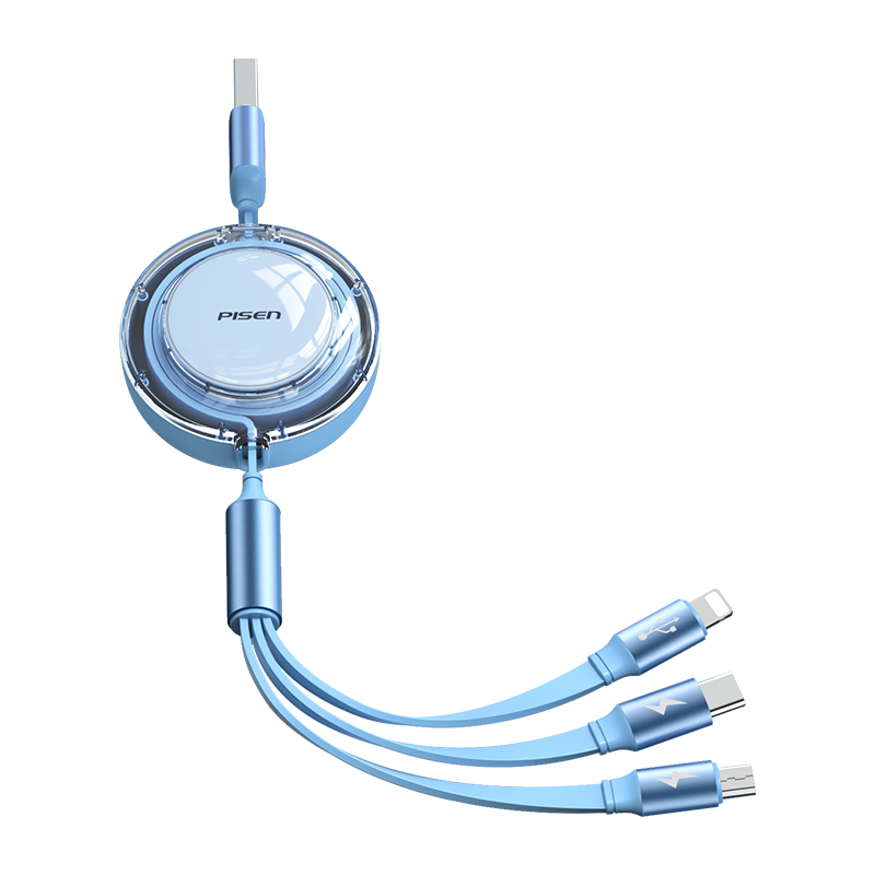 品胜伸缩多头多功能数据线