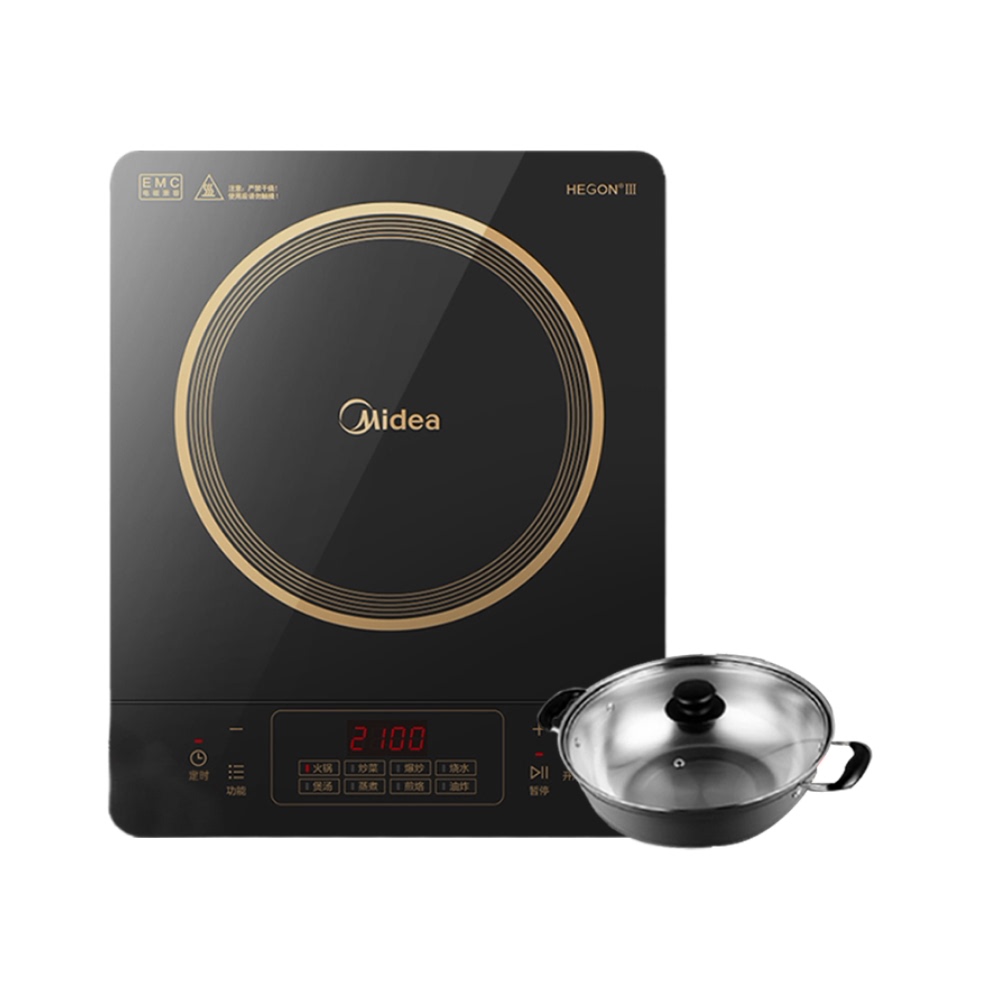 立减40！美的火锅炒菜家用电磁炉