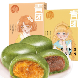 5.9元！稻香村 青团芒果口味 120g（需拍2件 付11.84元包邮）