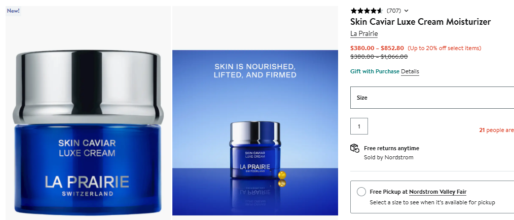 La Prairie Skin Caviar Luxe Cream Jar