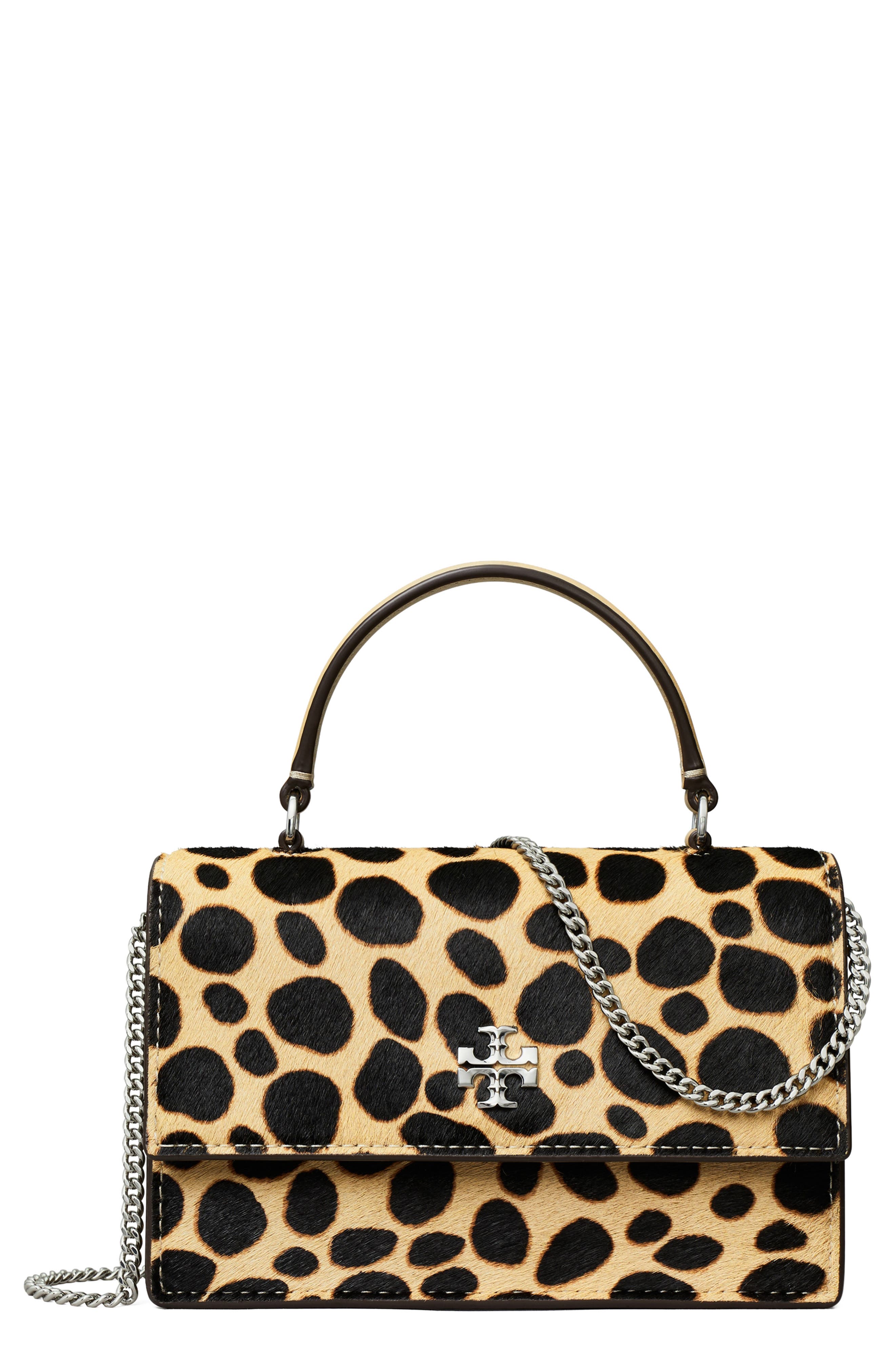 Tory Burch Mini Kira Genuine Calf Hair Top Handle Bag