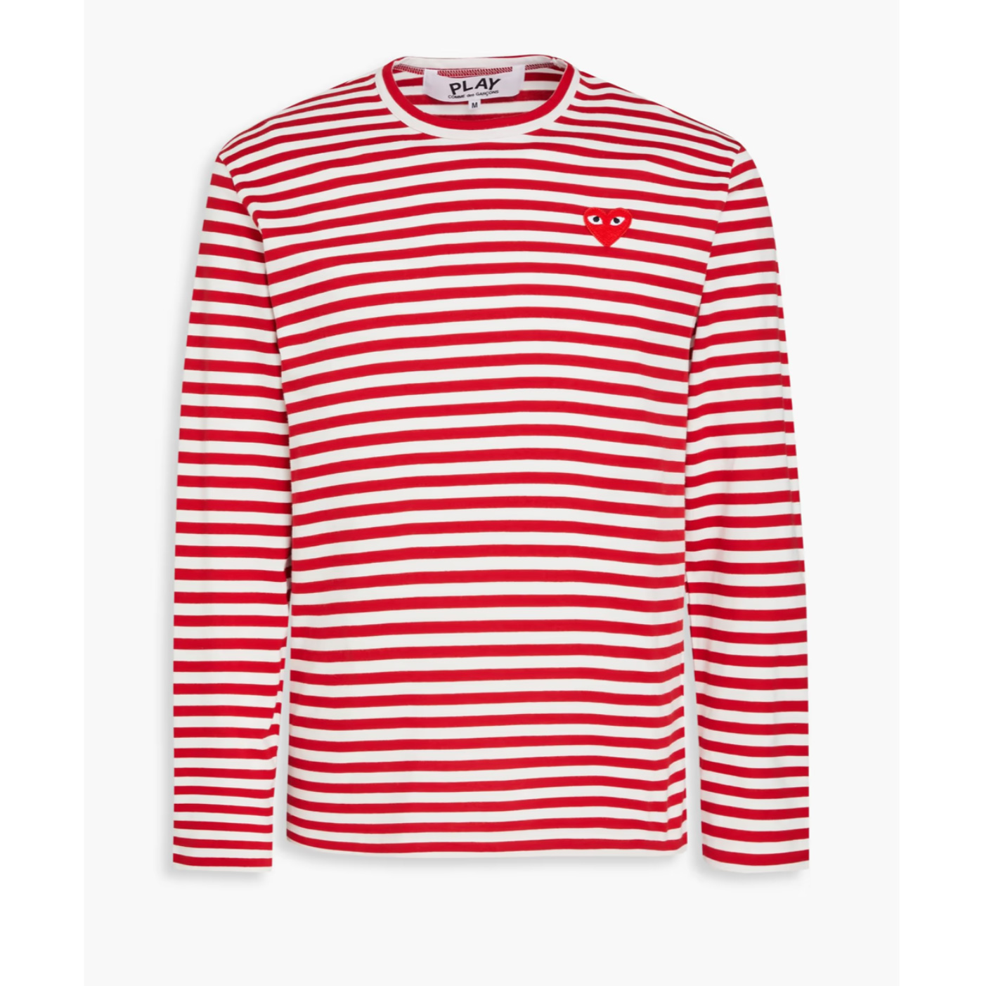 CDG Play条纹长袖折上折