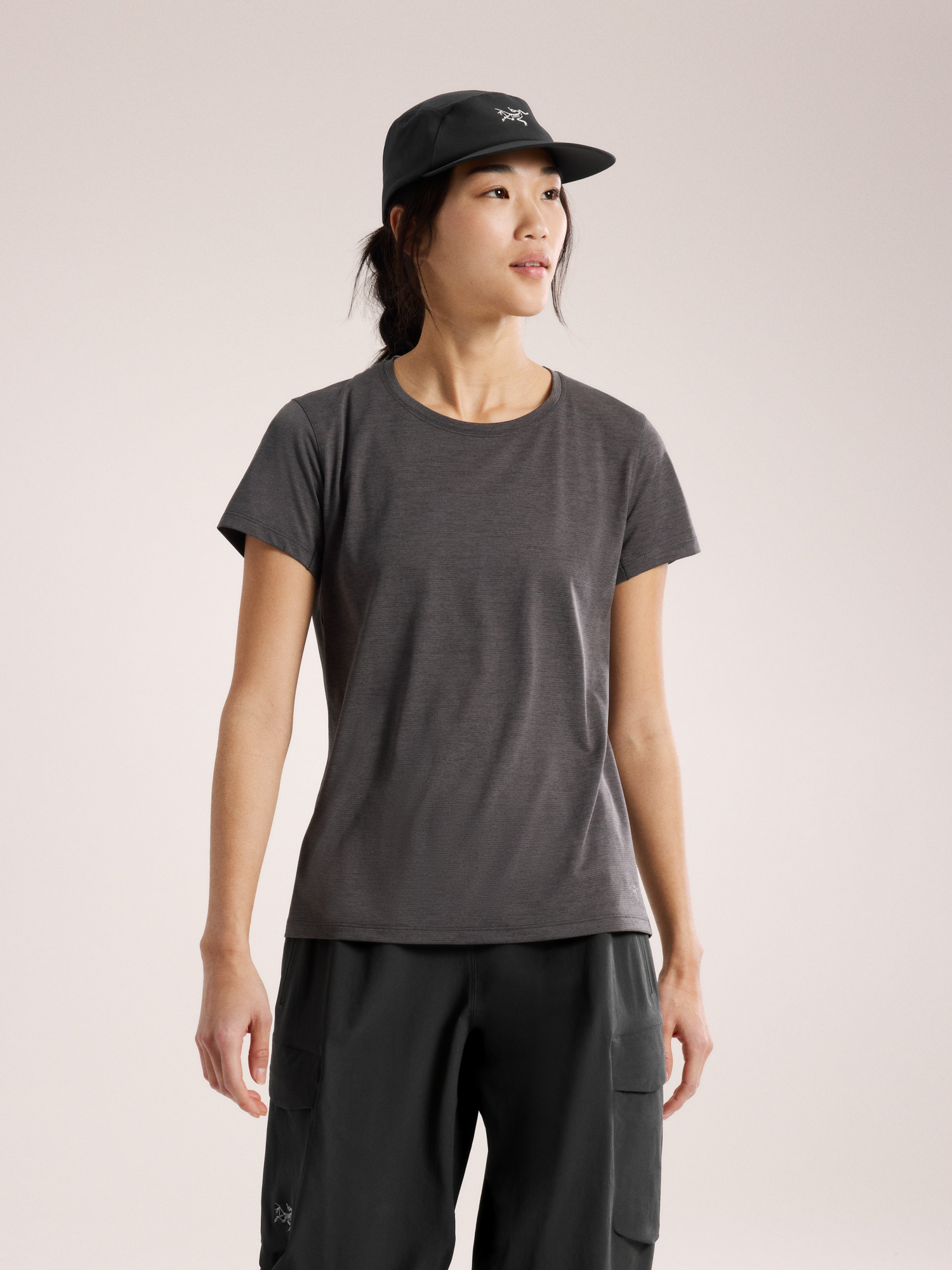 Arcteryx Taema Crew Neck 始祖鸟女士T恤 Black Heather XXL
