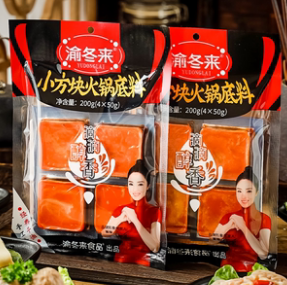 13.8元包邮！渝冬来 牛油火锅底料200gX2袋