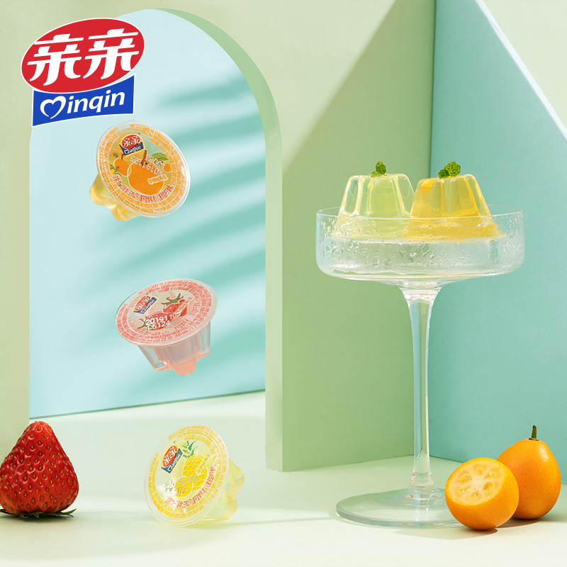 【拍5件】亲亲AD钙乳酸果冻布丁果冻360g