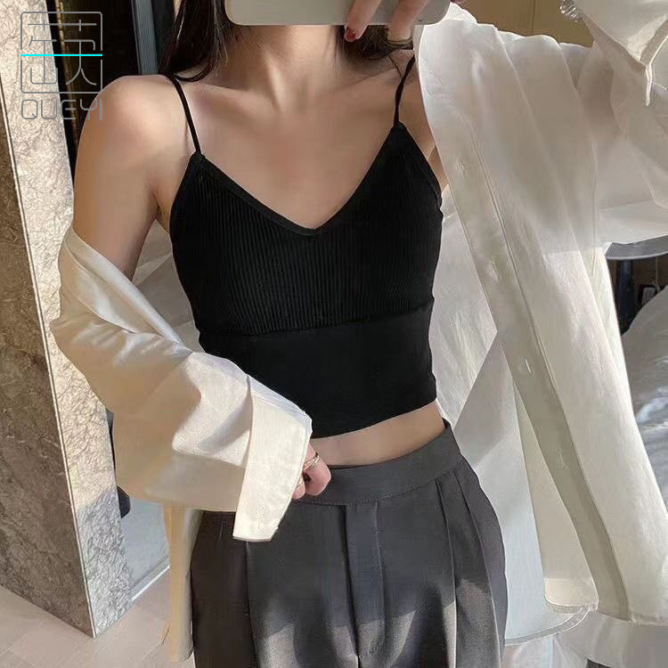 拍两件蒛一可外穿夏季吊带小背心