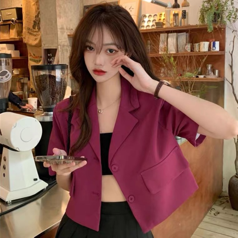 夏季设计感气质显瘦小西服外套