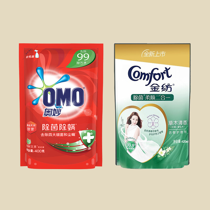 【奥妙】除螨洗衣液补充装400g+金纺420g