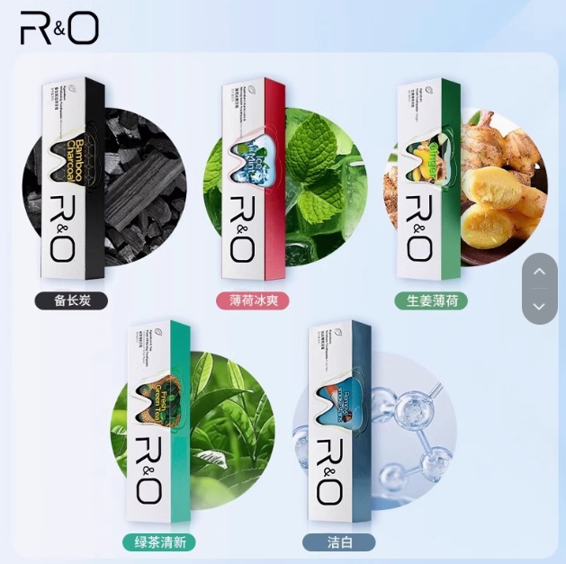 19.7元包邮！拍1发3！RO祛黄清新口气牙膏100g