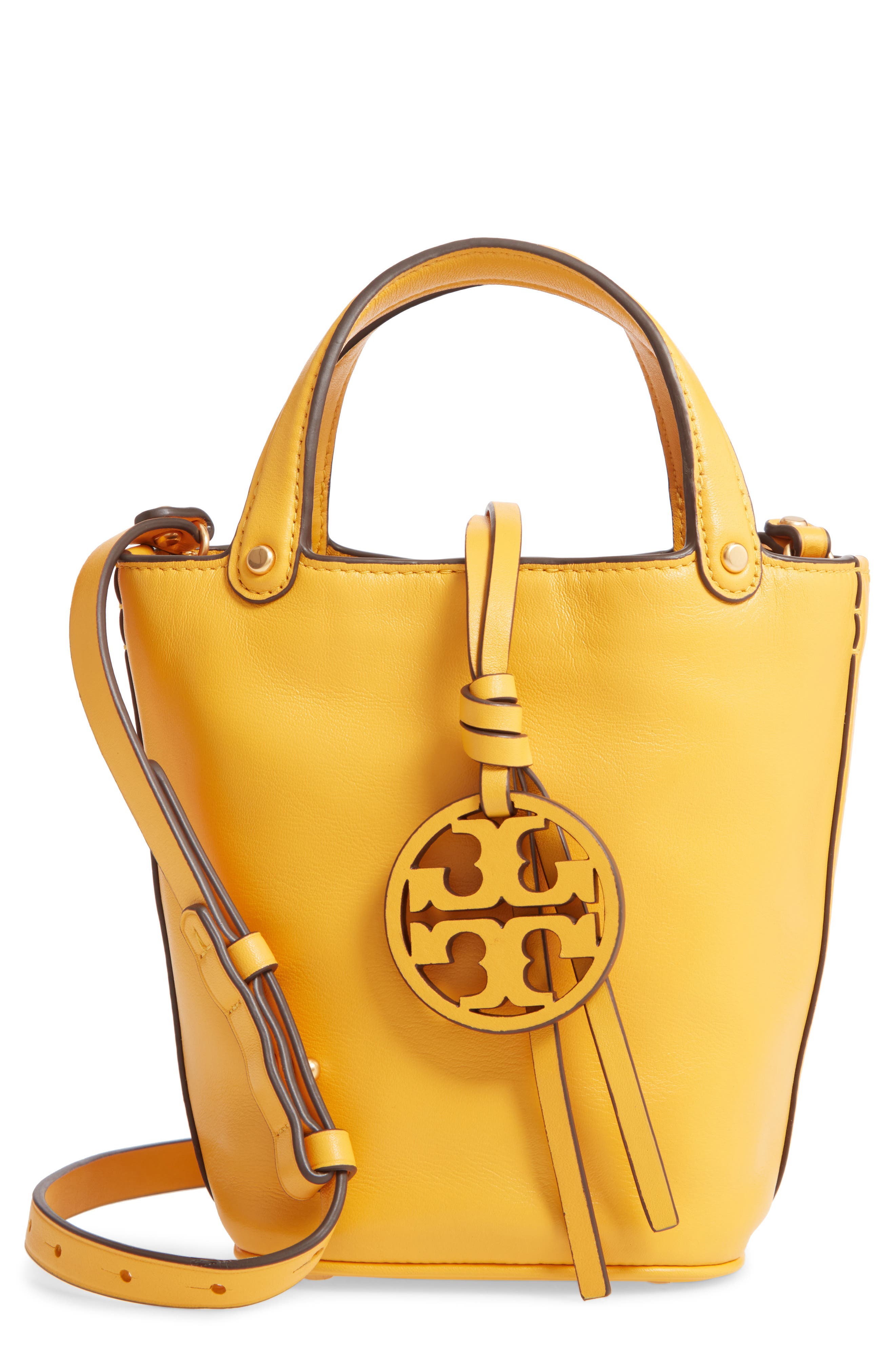 Tory Burch Mini Miller Leather Bucket Bag