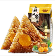 10.9元包邮！嘉兴粽子4个（肉粽和八宝粽可选）
