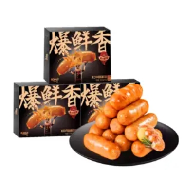 59元包邮！皇上皇 香肠先生 爆汁鲜肉肠 320g*3盒/24根