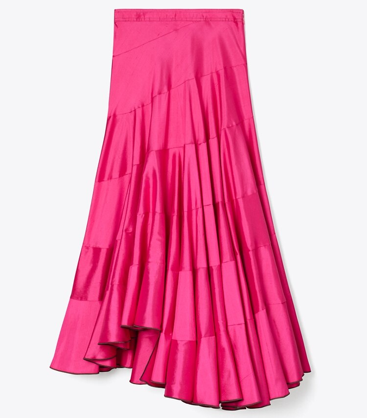 tory burch Flared Cotton Silk Skirt