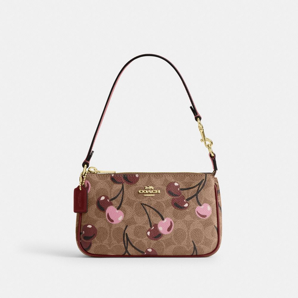 coach nolita 19 in signature canvas with cherry print CZ011-IMTAM