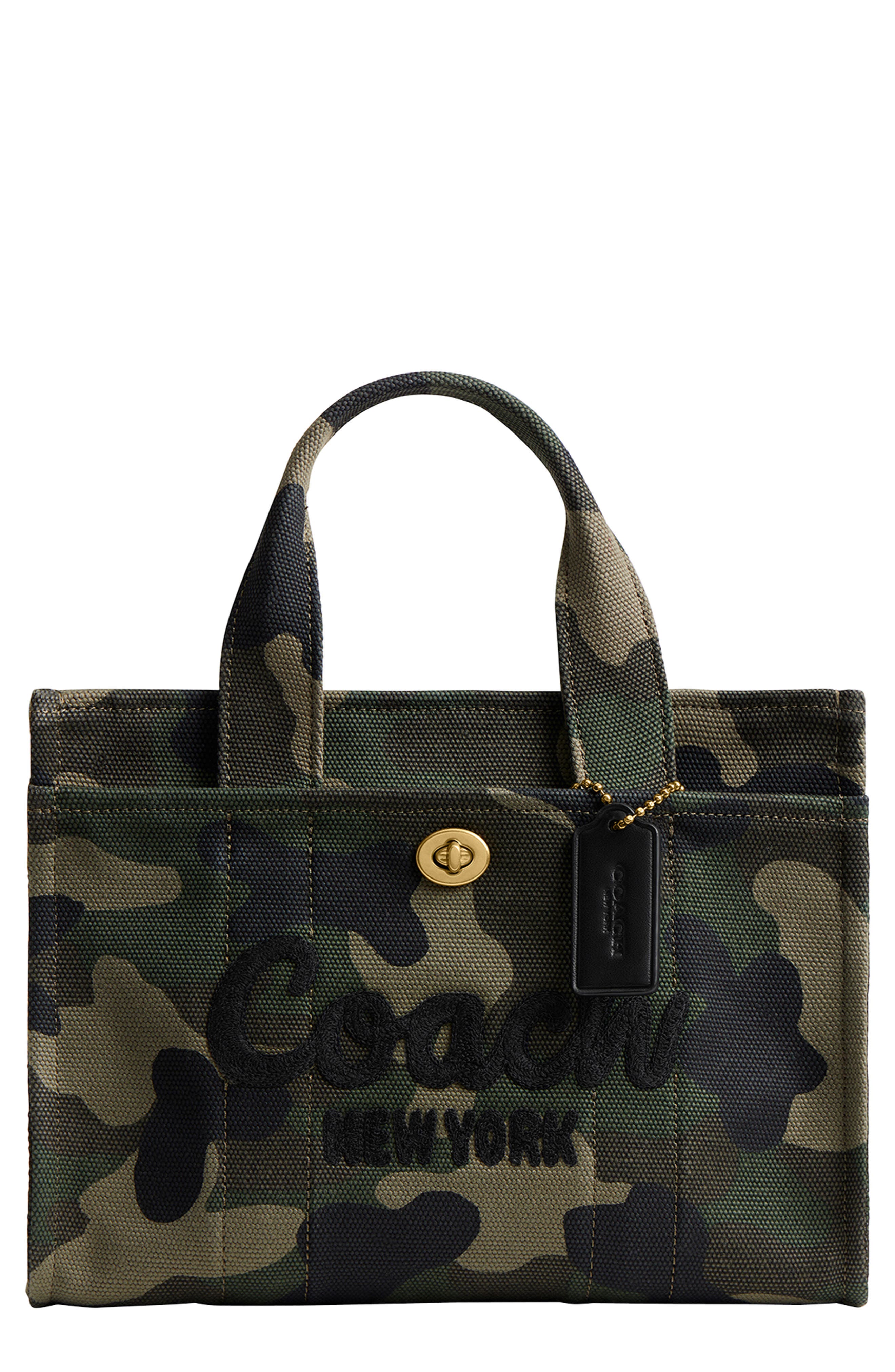 COACH Camo Print Canvas Cargo Tote