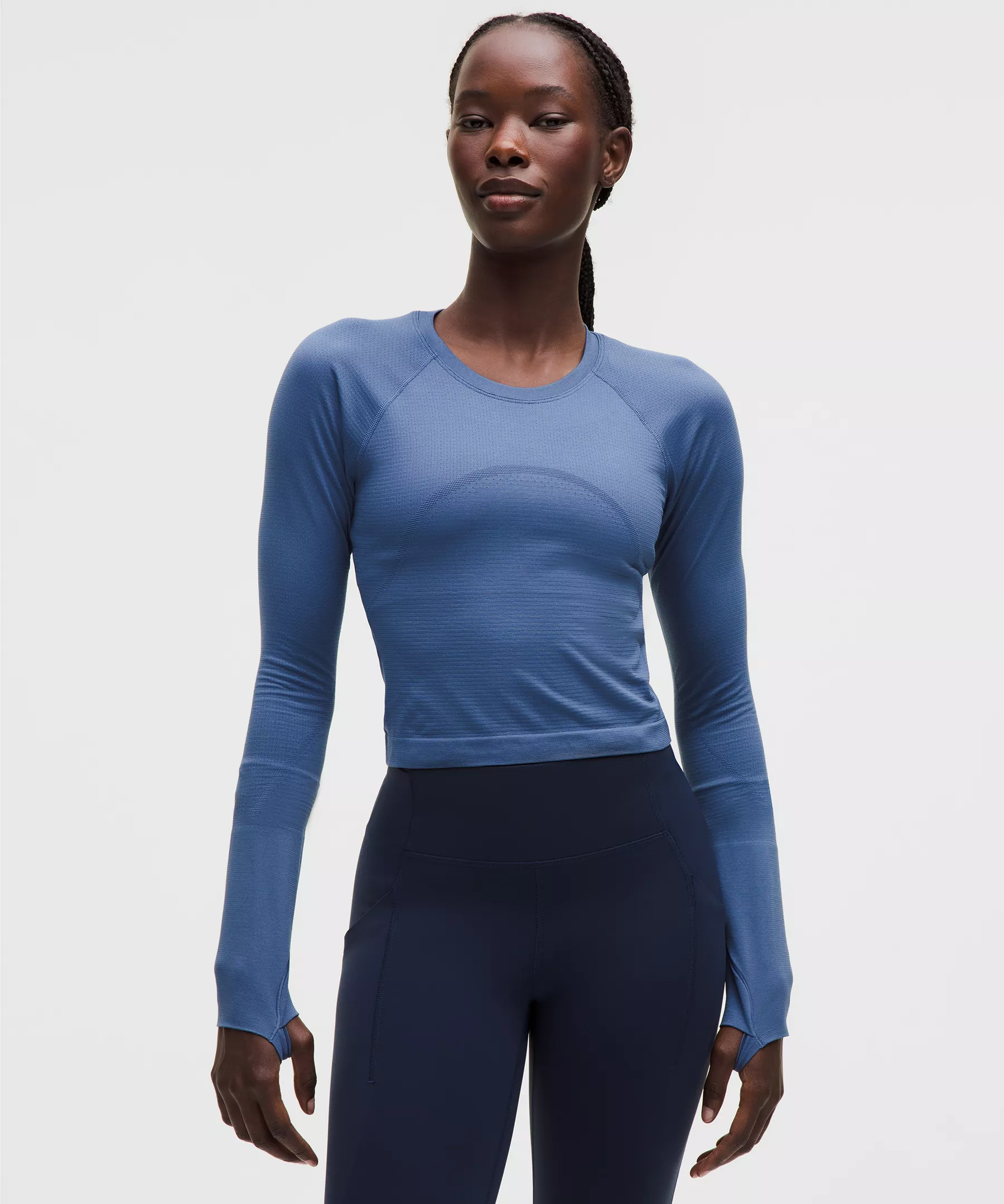 Lululemon Swiftly Tech Cropped女士长袖T恤 2.0