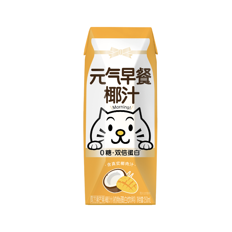 元气森林早餐0糖椰汁椰奶*12盒