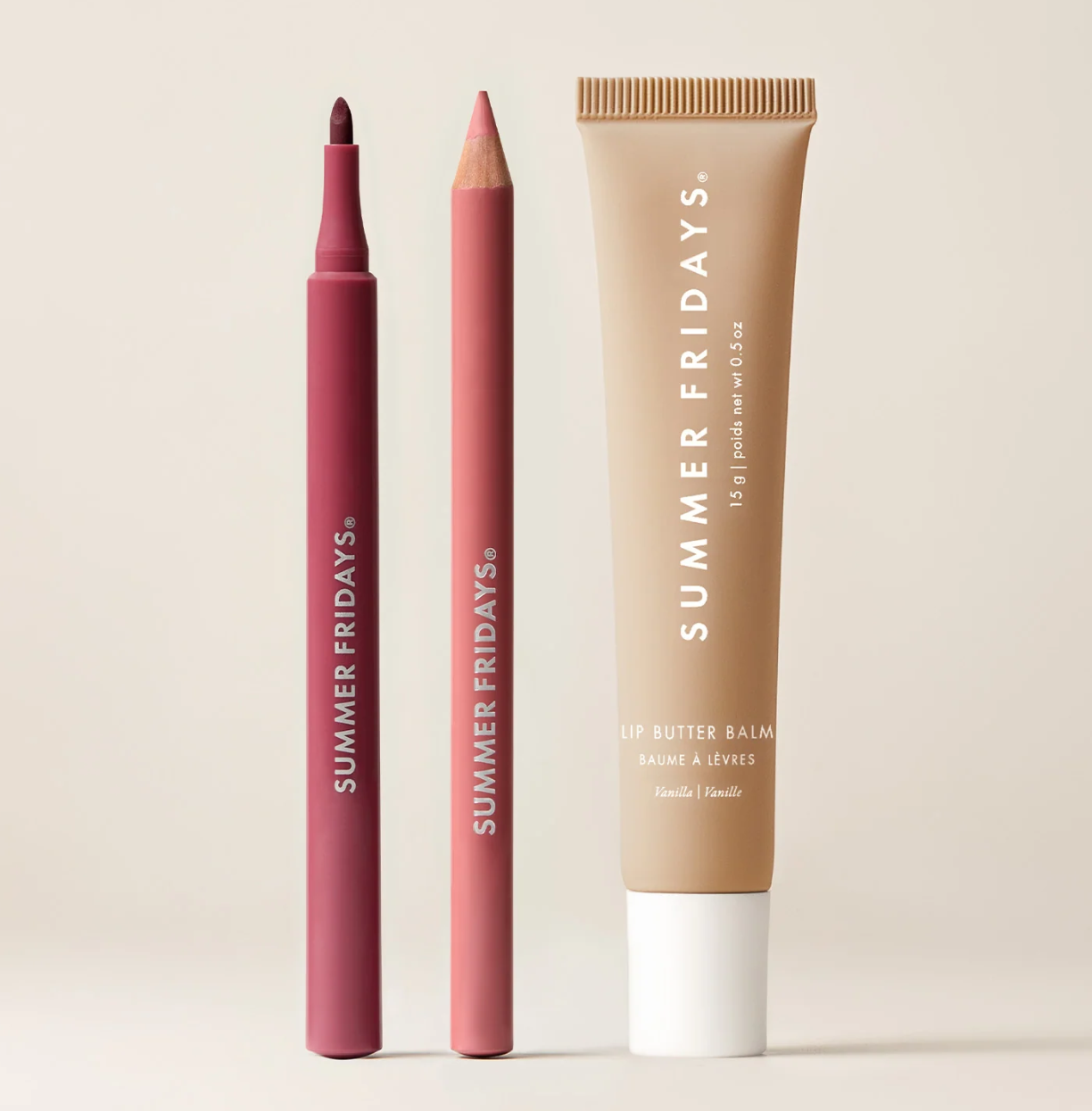 Summer Fridays唇部套装限时特惠，仅 $52 