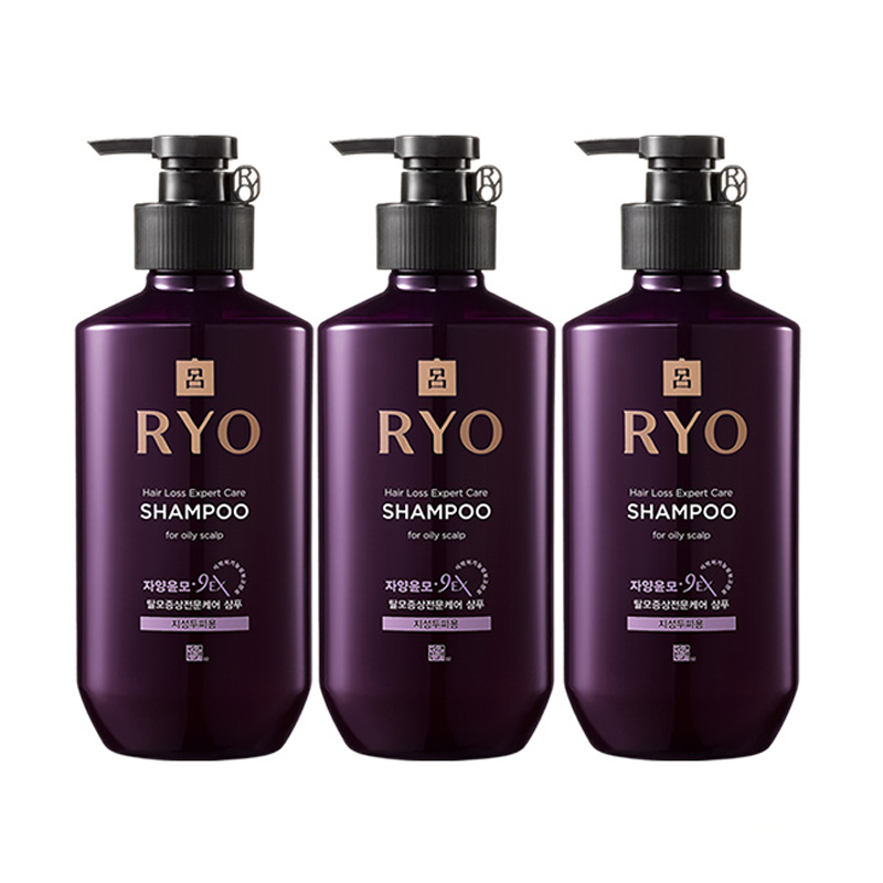 紫吕防脱固发洗发水400ml*3