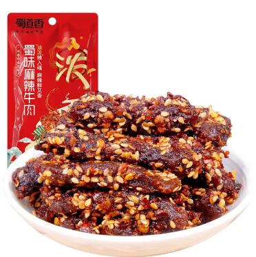 1元包邮！蜀道香 麻辣味牛肉18g