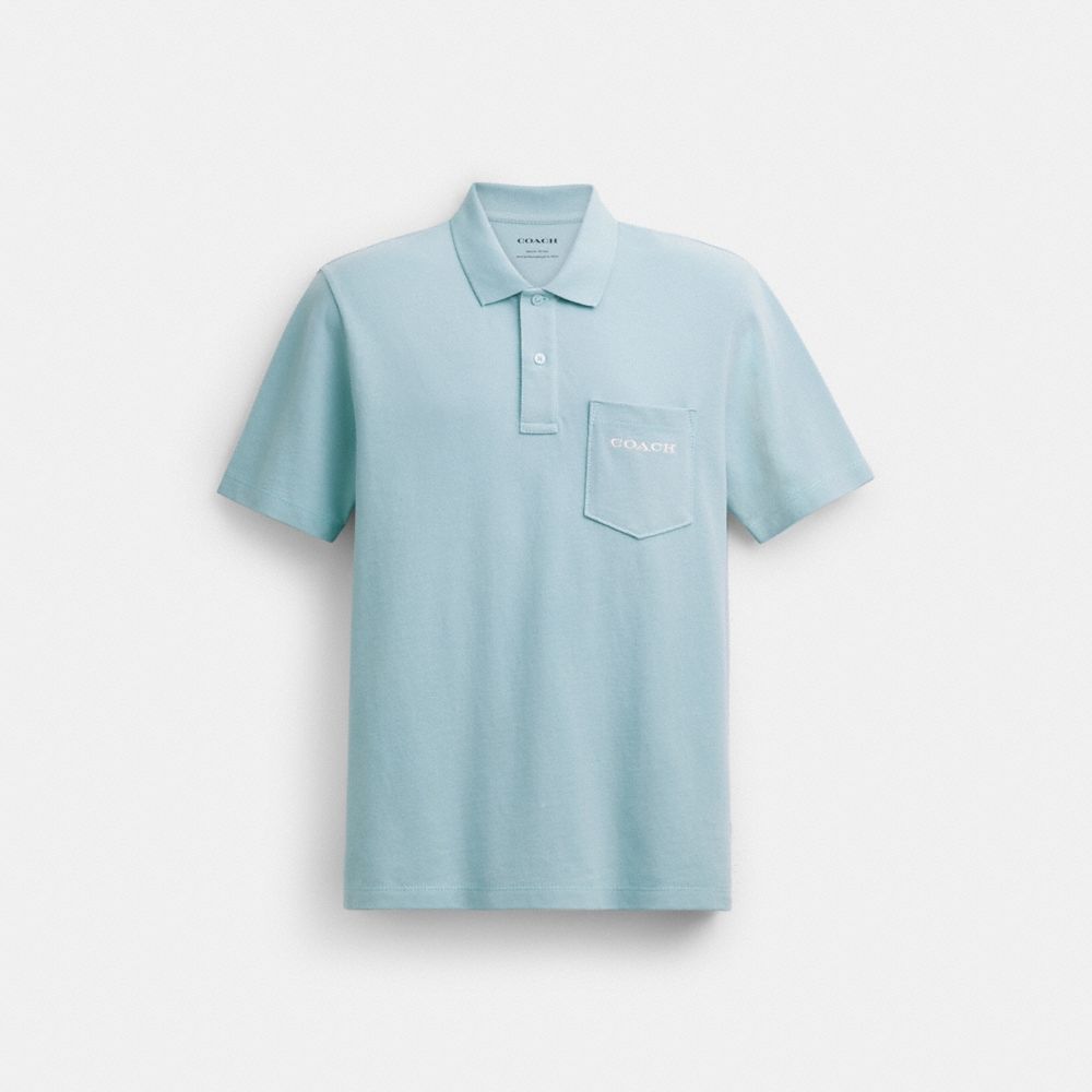 coach pocket polo in organic cotton CAH62-XT9