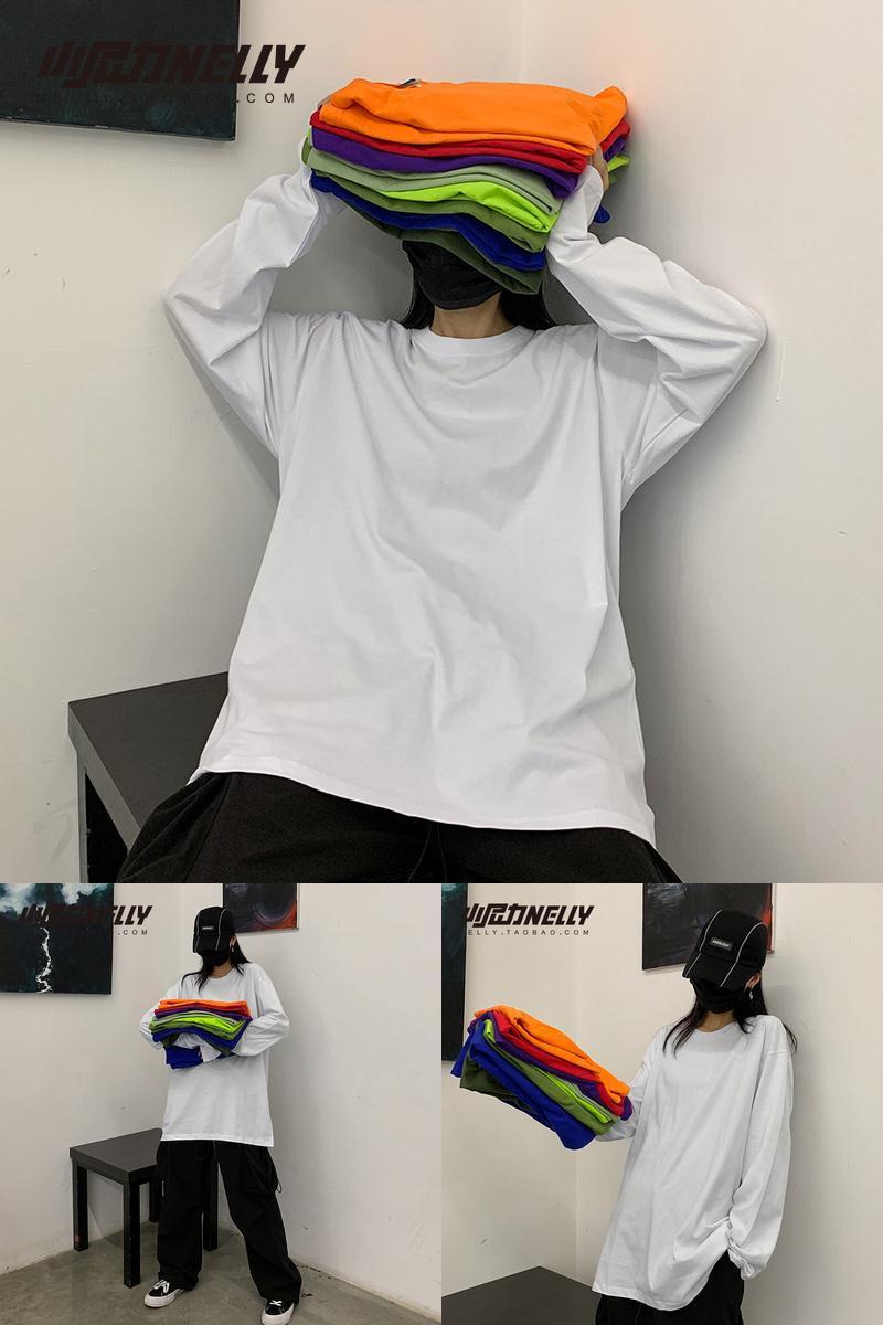 ins纯棉21韩国复古基础款打底衫