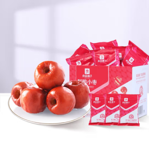 19.9元包邮！良品铺子  酥脆小枣量贩装*400g/箱