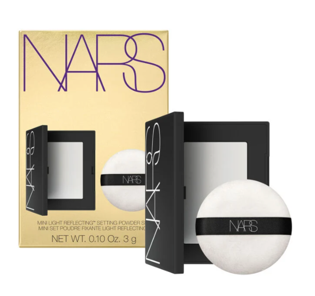 Nars 定妆神器大白饼+粉扑 迷你套装