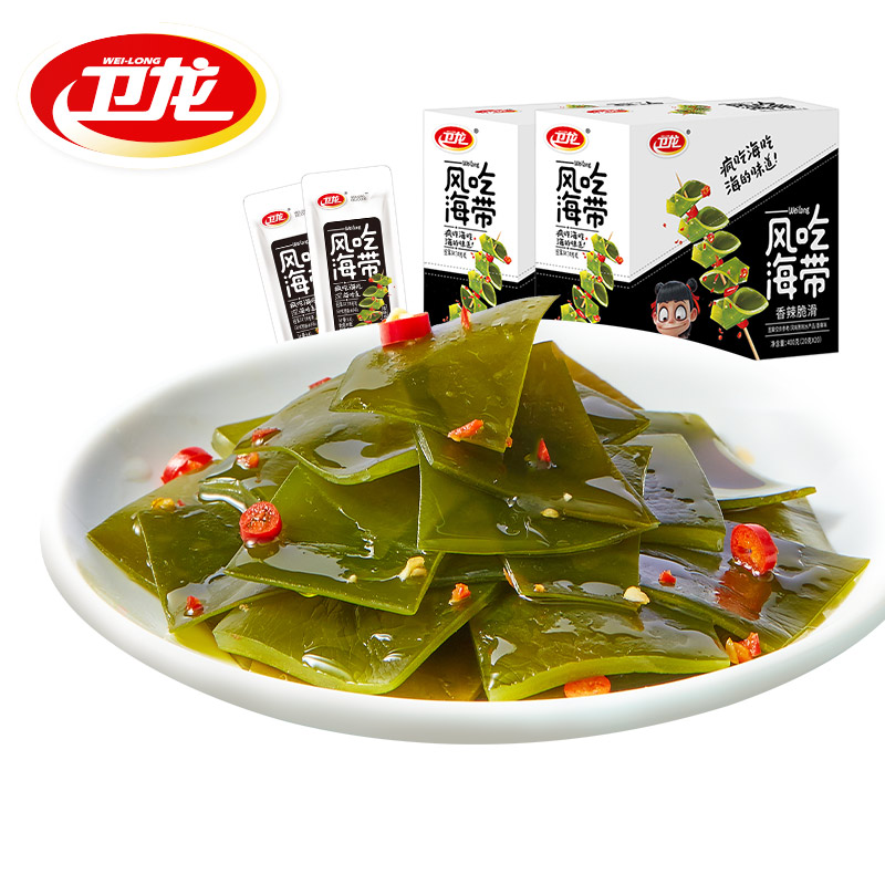 【卫龙旗舰店】风吃海带12包168g