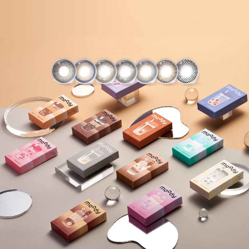 拍2件~moody半年抛美瞳小直径隐形眼镜