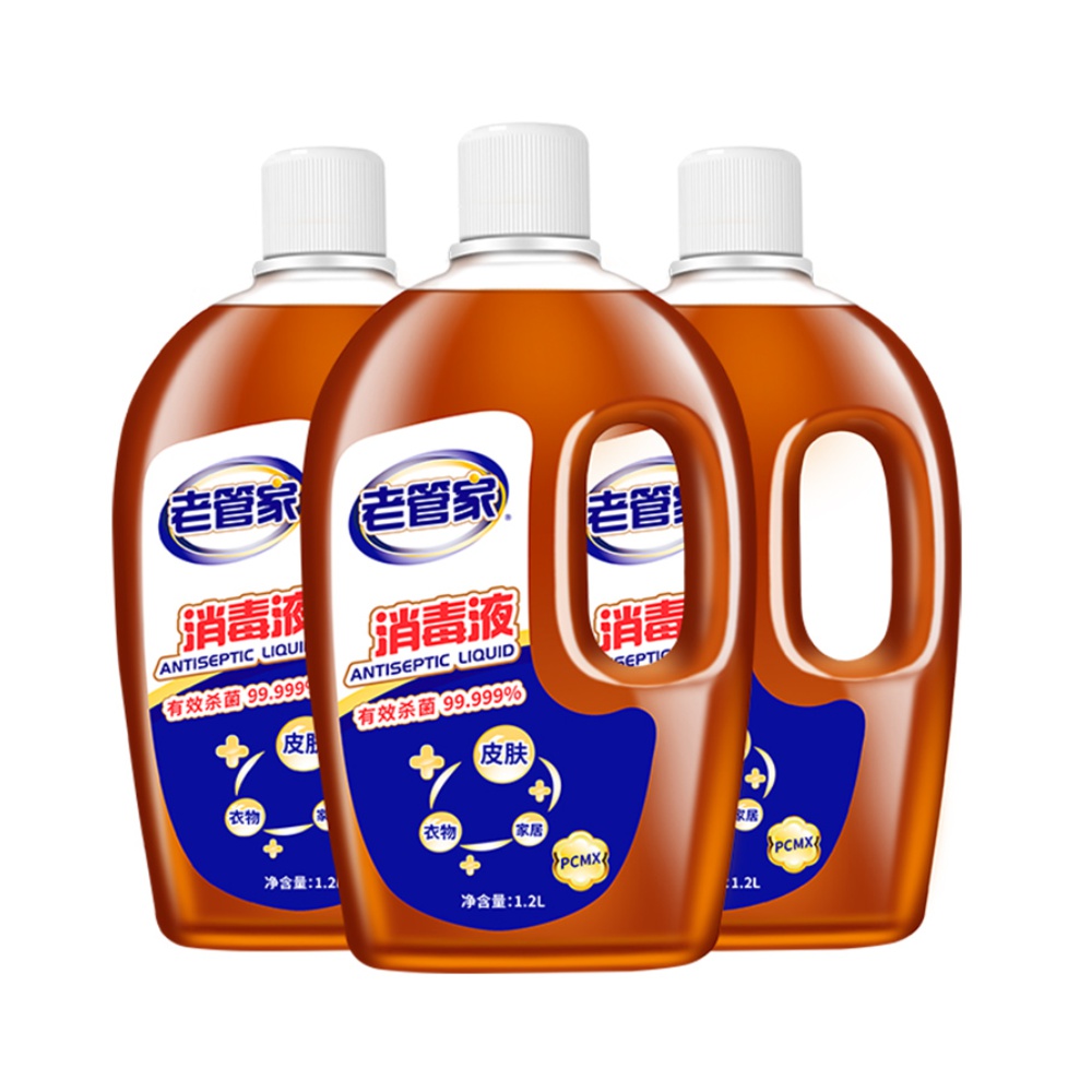 【1件6折】老管家除菌消毒液1.2L*3