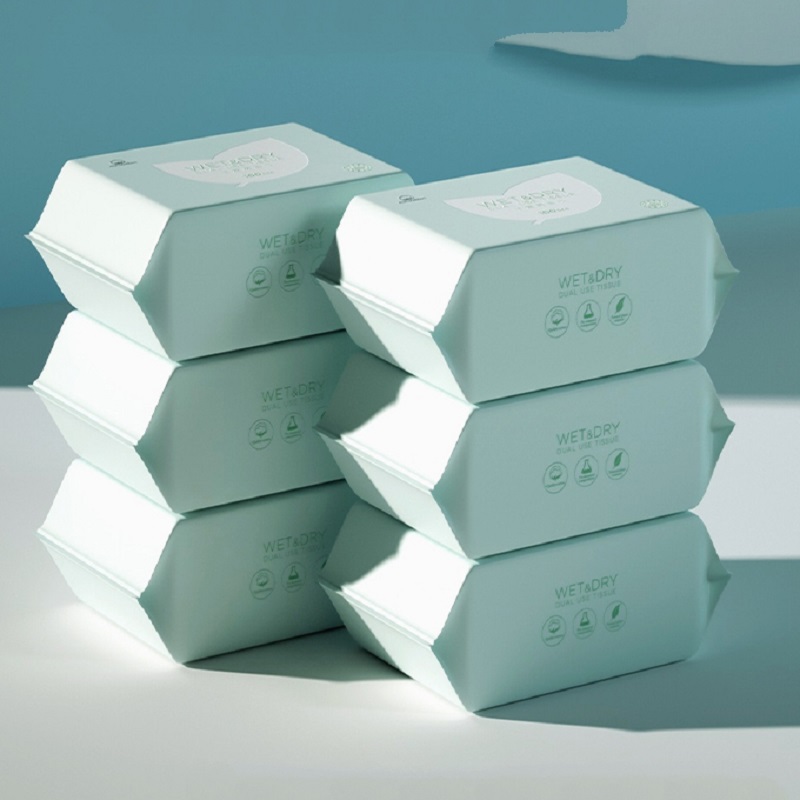 棉花秘密新生婴儿干湿两用棉柔巾100*6