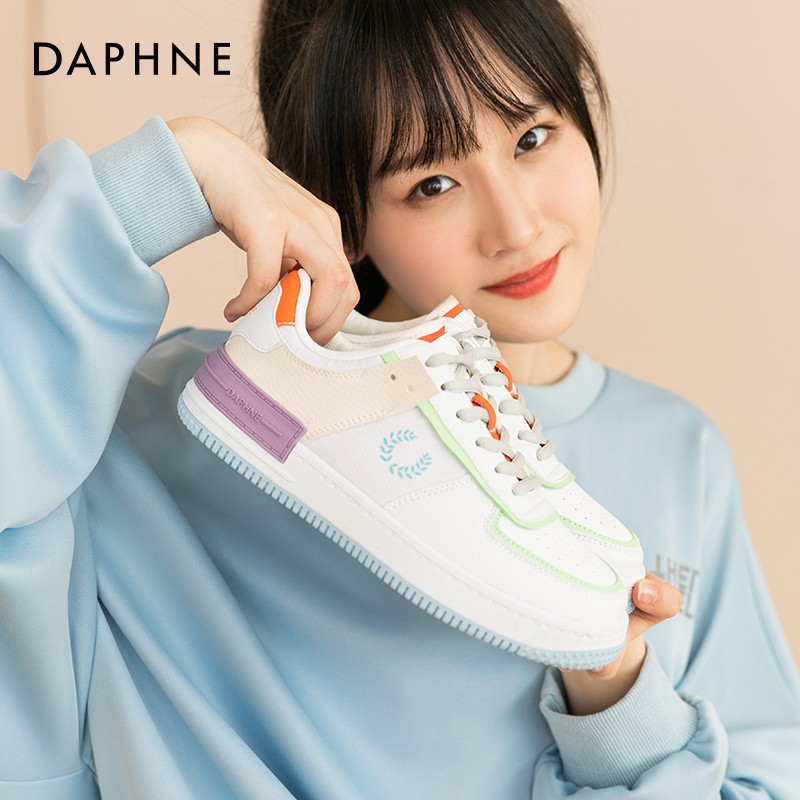 【JD旗舰店】达芙妮（DAPHNE）百搭运动休闲鞋女