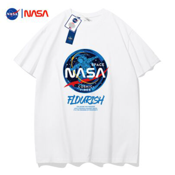 29.9元包邮！NASA 联名款纯棉情侣短袖