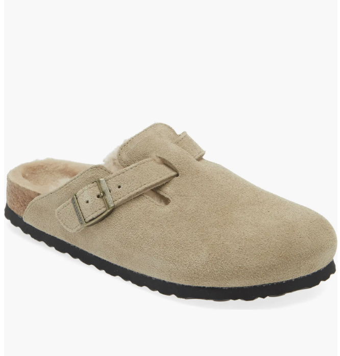 Birkenstock毛绒款Boston四色可选，享7折优惠