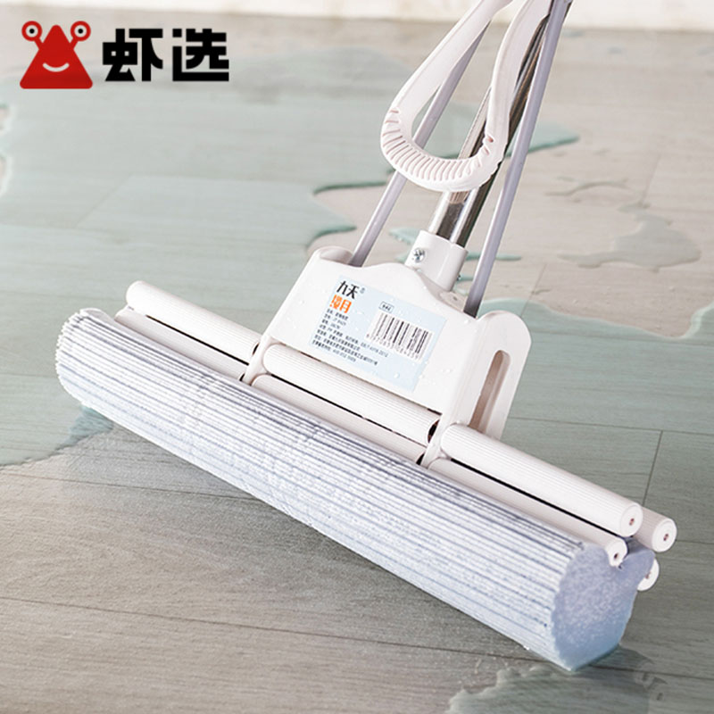 【加大超宽胶棉头】免手洗拖把