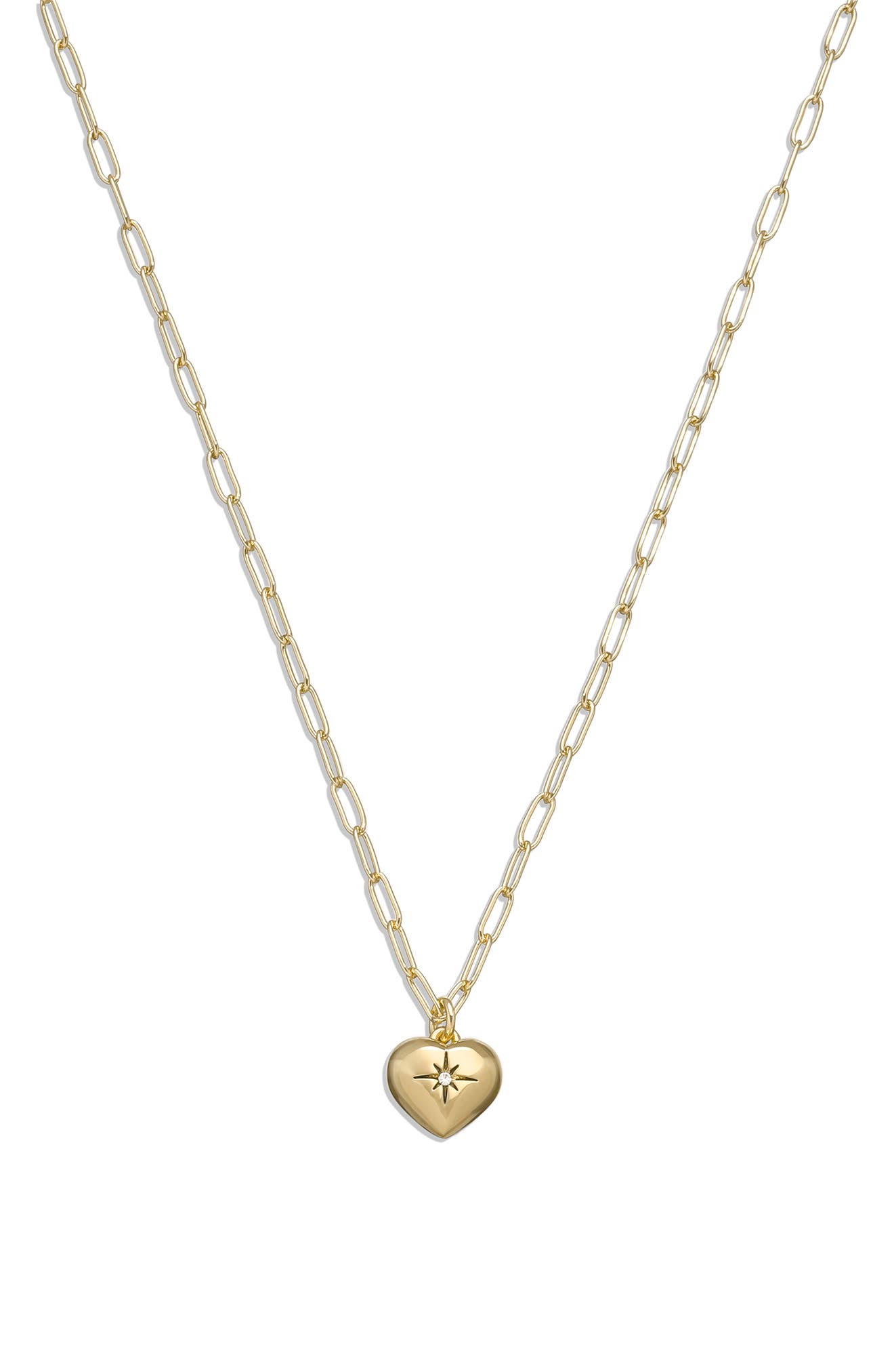 COACH Heart Pendant Necklace