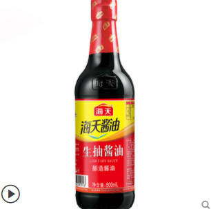 3.1元包邮！海天酱油生抽500ml