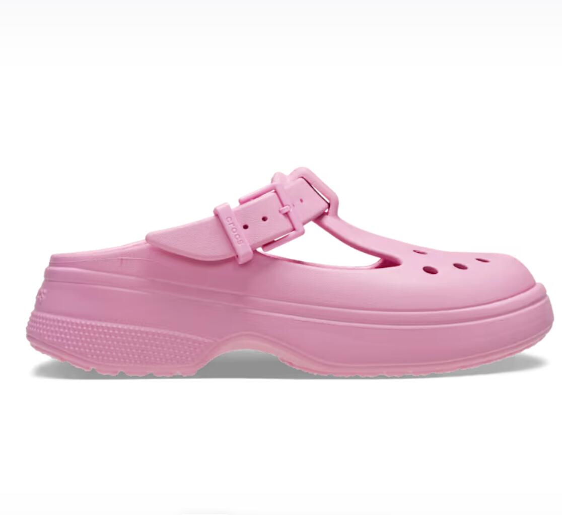 可爱! 史低价！Crocs 玛丽珍洞洞鞋！粉色！