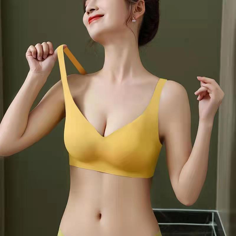 【魅角】小胸聚拢收副乳少女乳胶文胸