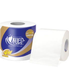 10.9元包邮！心相印 心柔系列 有芯卷纸 4层140g10卷