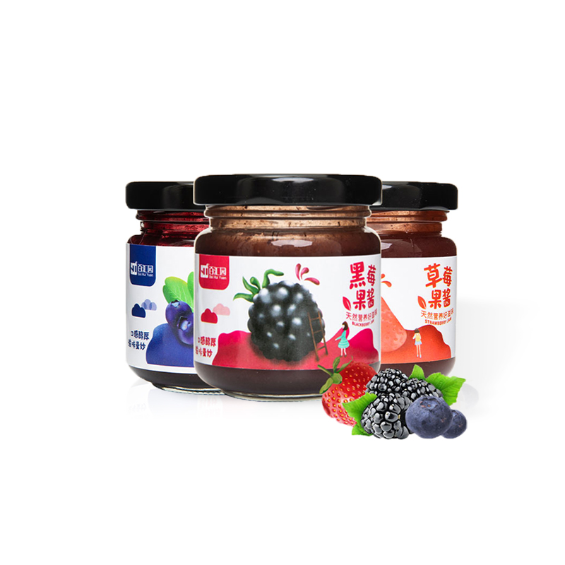 【可签到】百汇园即食蓝莓果酱特惠两瓶