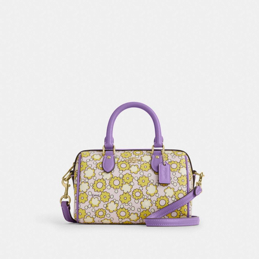 coach mini rowan crossbody bag with floral print CBM69-IMY2K