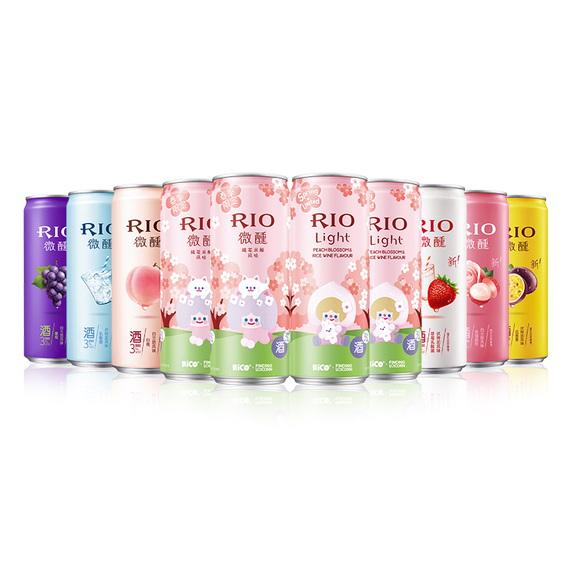 【共11瓶】rio微醺3度桃花米酿10瓶+强爽1瓶