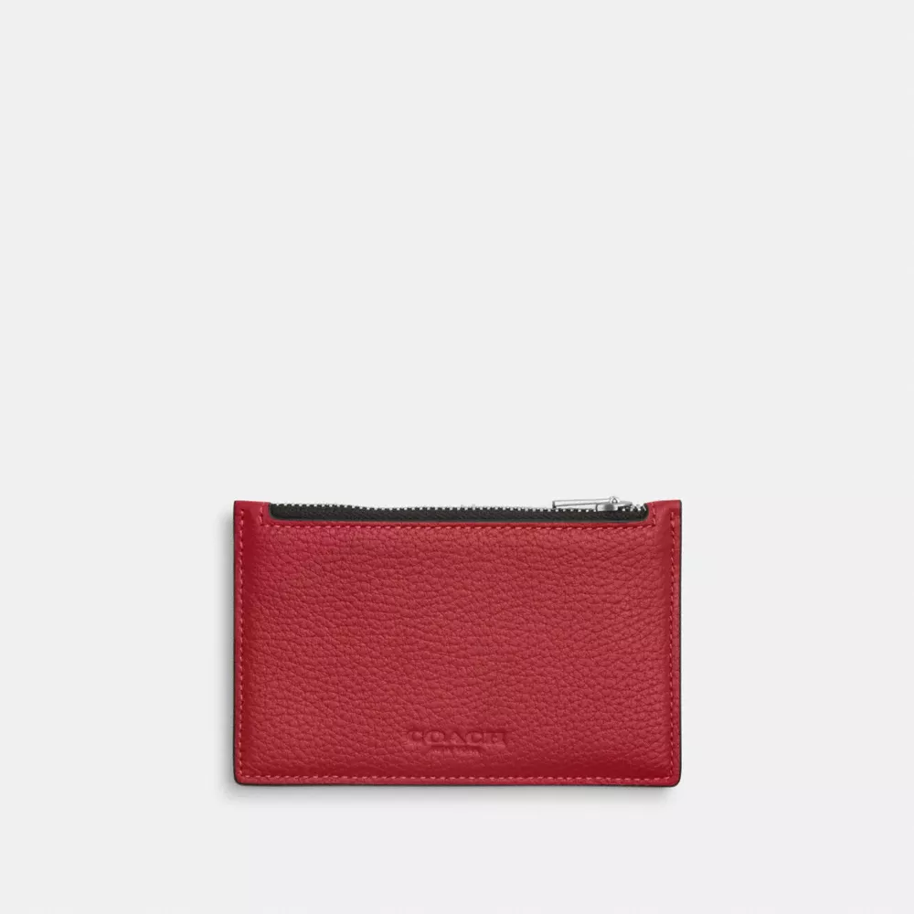 coach zip card case C4280-SVDN8