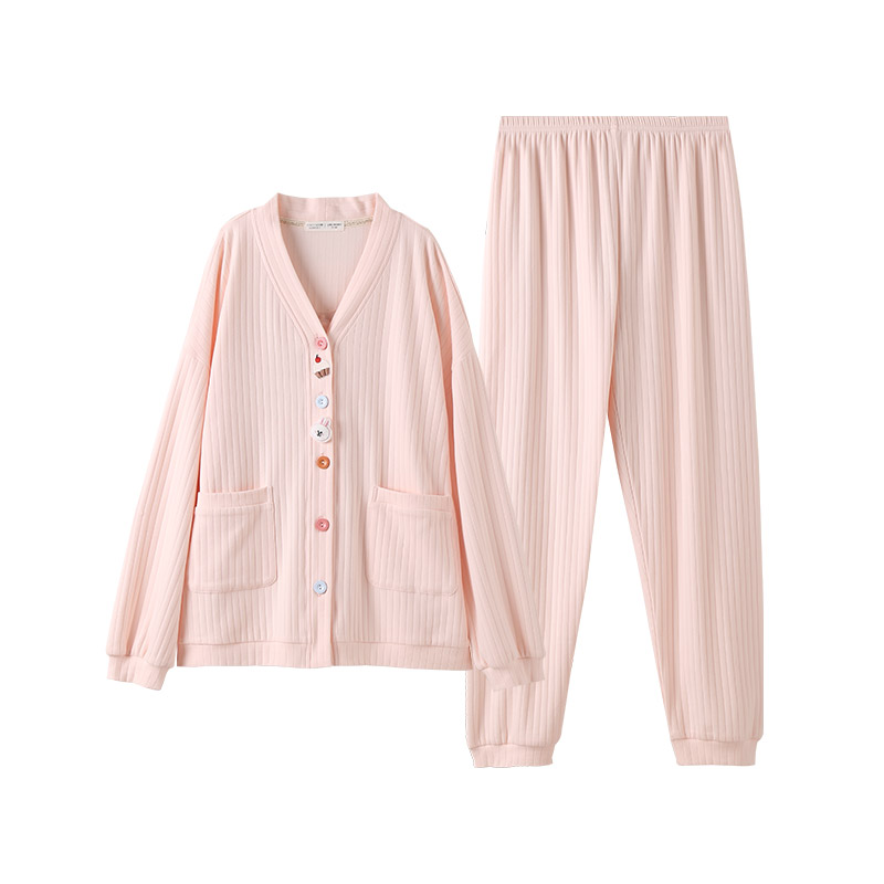 芬腾婴儿棉睡衣女士春秋季家居套装