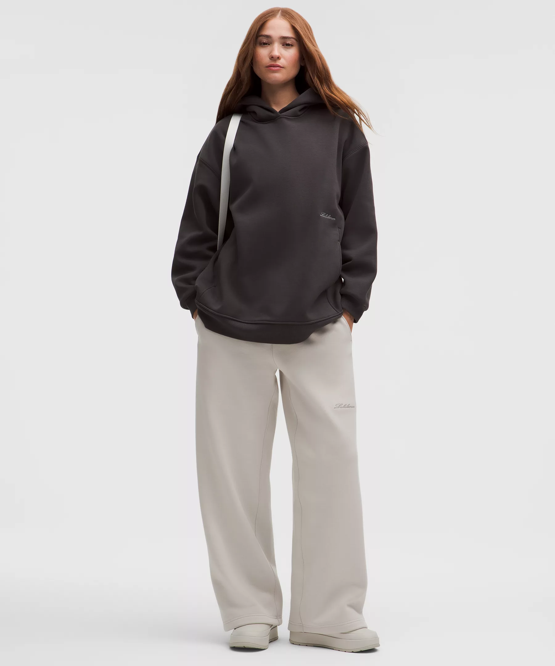 Lululemon Women's Big Cozy Ultra-Oversized 女裤 Dove Grey XL