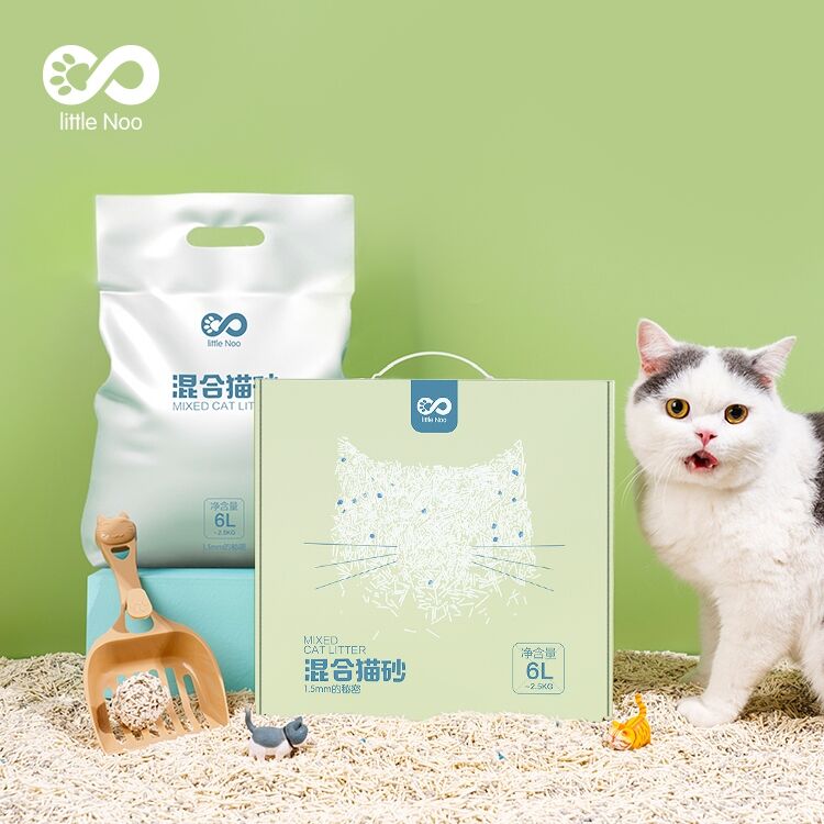 【pidan同厂】litleNo超细1.5mm混合猫砂6L