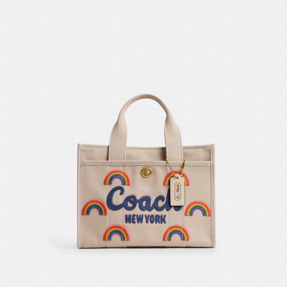 coach cargo tote bag 26 with rainbow CBF52-B4TXI