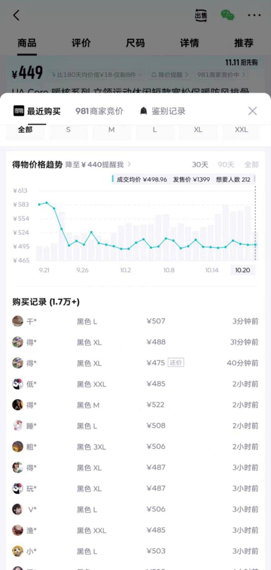得物秒卖！超轻量高蓬防寒服（情侣款）京东直降399元